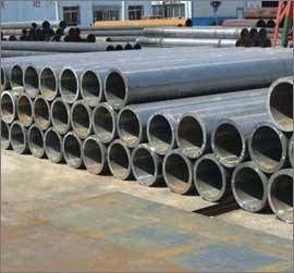 steel pipe & tube stockyard in Gujarat, India
